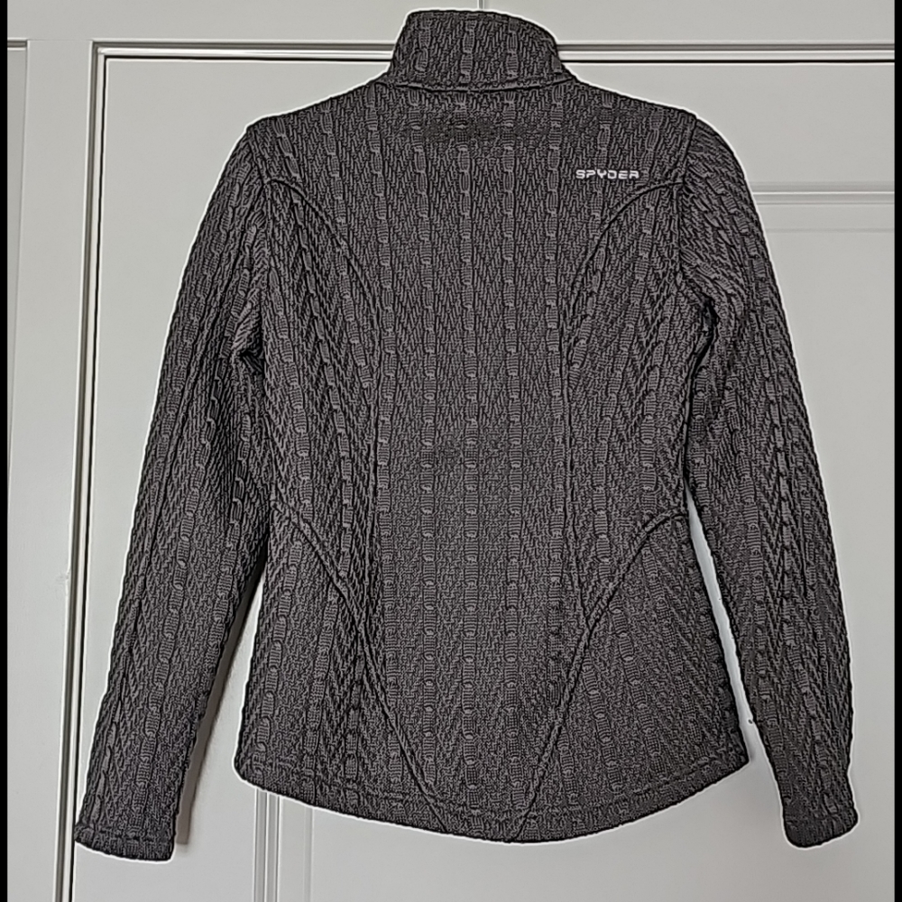 Spyder Full Zipped Turtleneck Cable Knit Sweater - Picture 2 of 15